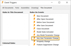 Inventor 2022 iLogic Support for User Parameter Change Event Moving at the Speed of Business
