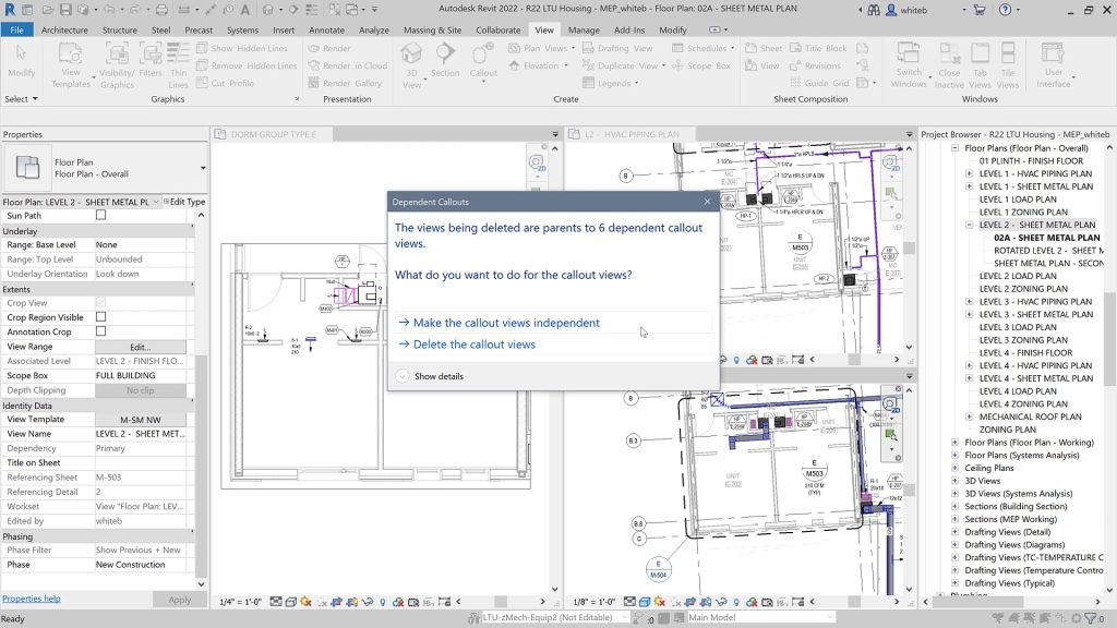 revit 2022 preserve callouts when deleting parent views Moving at the Speed of Business