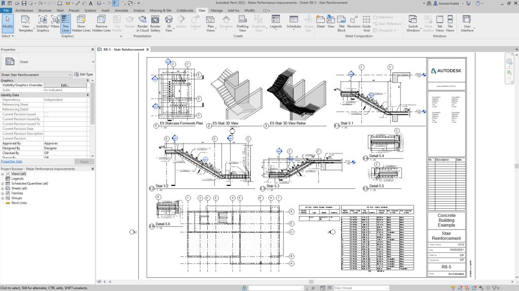 Revit rebar performance improvements