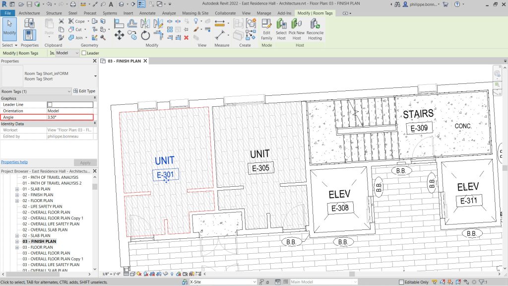 revit 2022 rotated tags