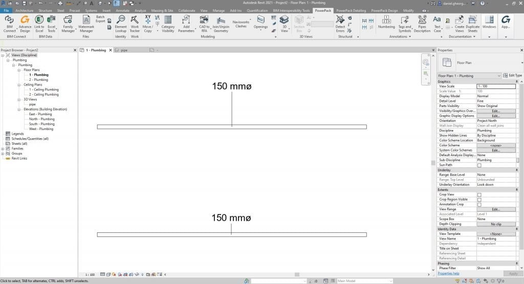 Graitec Powerpack addin for Revit 12. Pipe Description Tag Moving at the Speed of Business