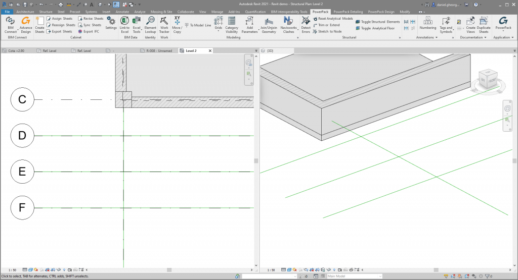 Graitec Powerpack addin for Revit 5. To Model Line Moving at the Speed of Business