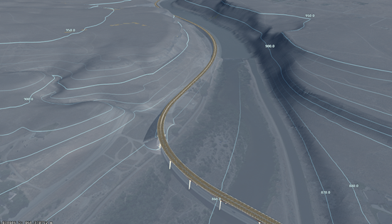 Autodesk Infraworks Terrain Contour Views