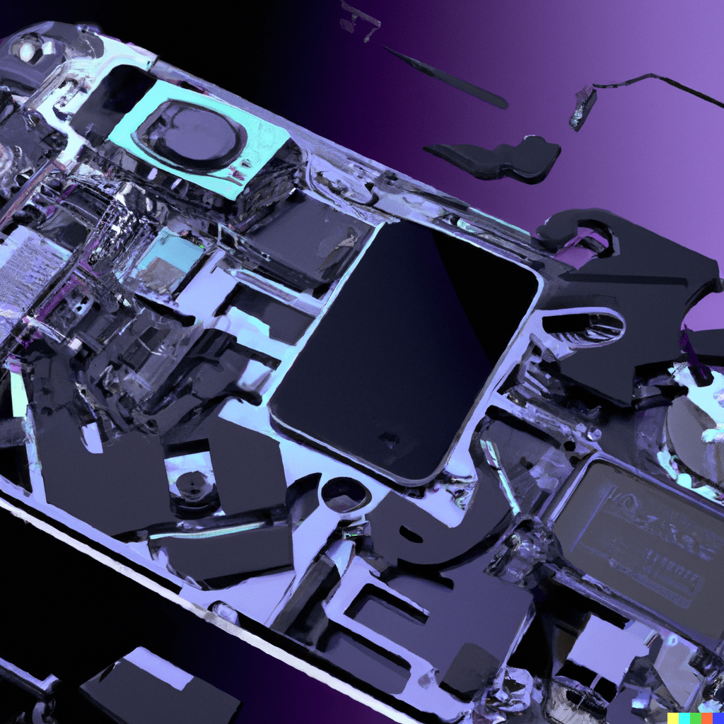 Smartphone exploded view showing the pcb min Moving at the Speed of Business