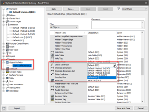 Inventor styles and standards and template training course