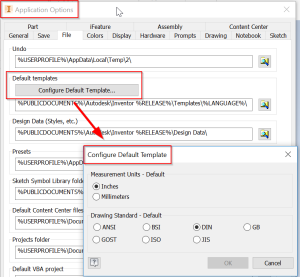Inventor styles and standards and template training course